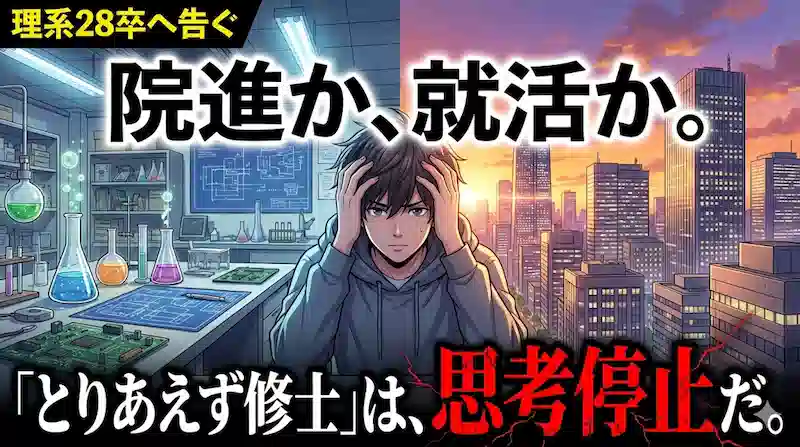 院進か就活か｜建築学科の私が「小学4年生からの夢」を捨ててでも、学部就職を選んだ全理由のアイキャッチ画像