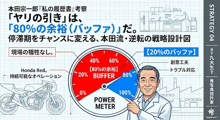 【ヤリの名人は引きが速い】本田宗一郎氏に学ぶ、停滞期を「加速装置」に変える逆転の設計図